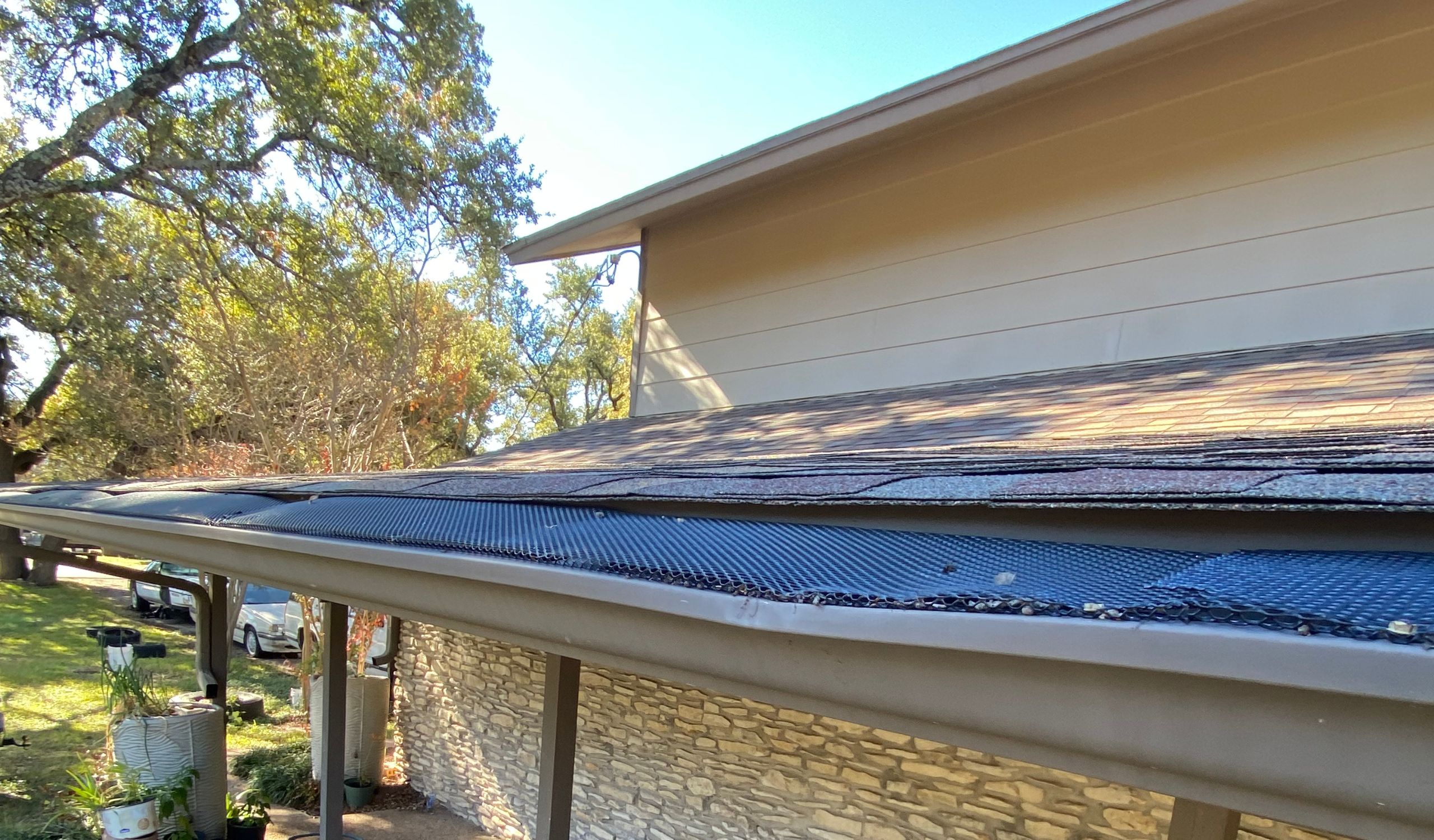 Damaged gutter in Austin TX to be inspected for repair or replacement by 911 Gutter Team